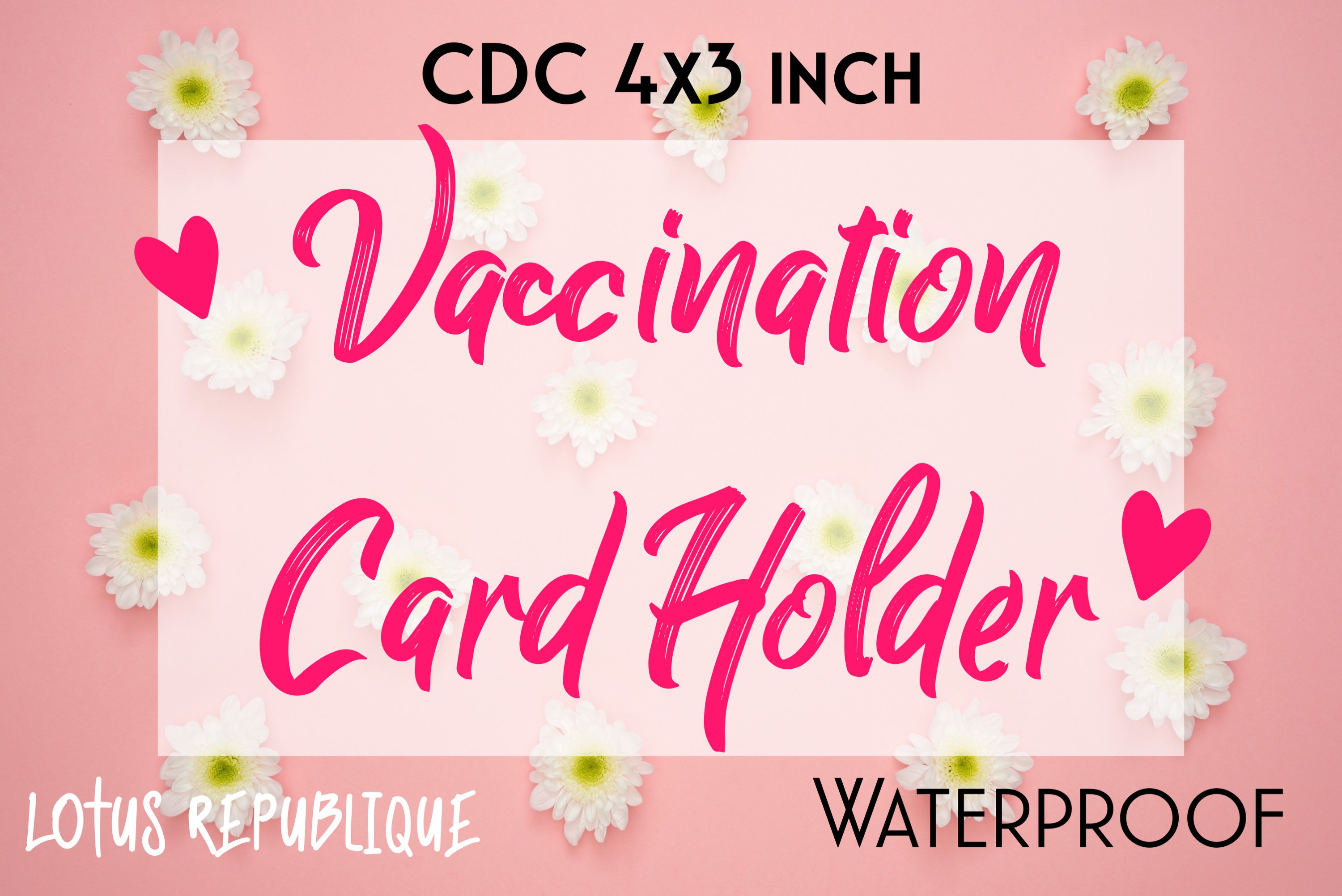 CDC Vaccination Cardholder (the Blank CDC Card is NOT Included ...