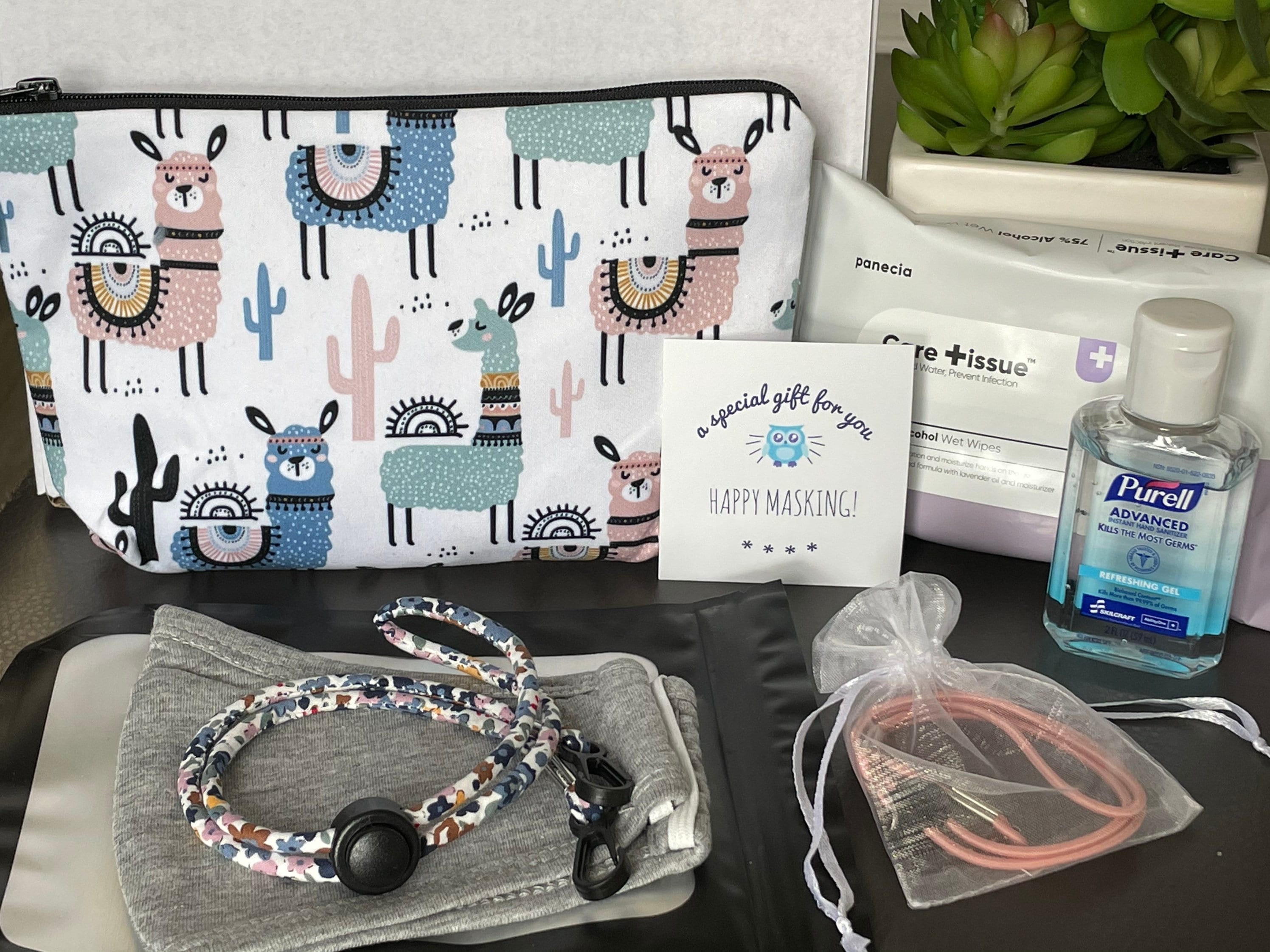 Quarantine Gift Basket for Women Mask Lanyard Gift Set Covid Etsy