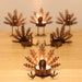 Set of 6 pcs Rustic Metal Tealight Turkey Candle Holder, Turkey Tabletop Candle Holder, Thanksgiving Candle Holder, Thanksgiving Table Decor 