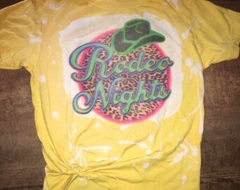 Neon Rodeo Shirt Design Neon Moon Bleached Shirt - Etsy