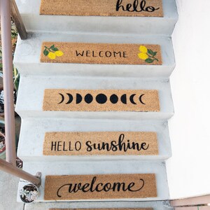 Shoe Parking Skinny Doormat | Narrow Doormat | Funny Doormat | Doorstep Mat | Porch Decor | Small Space Decor | Minimalist bild 7