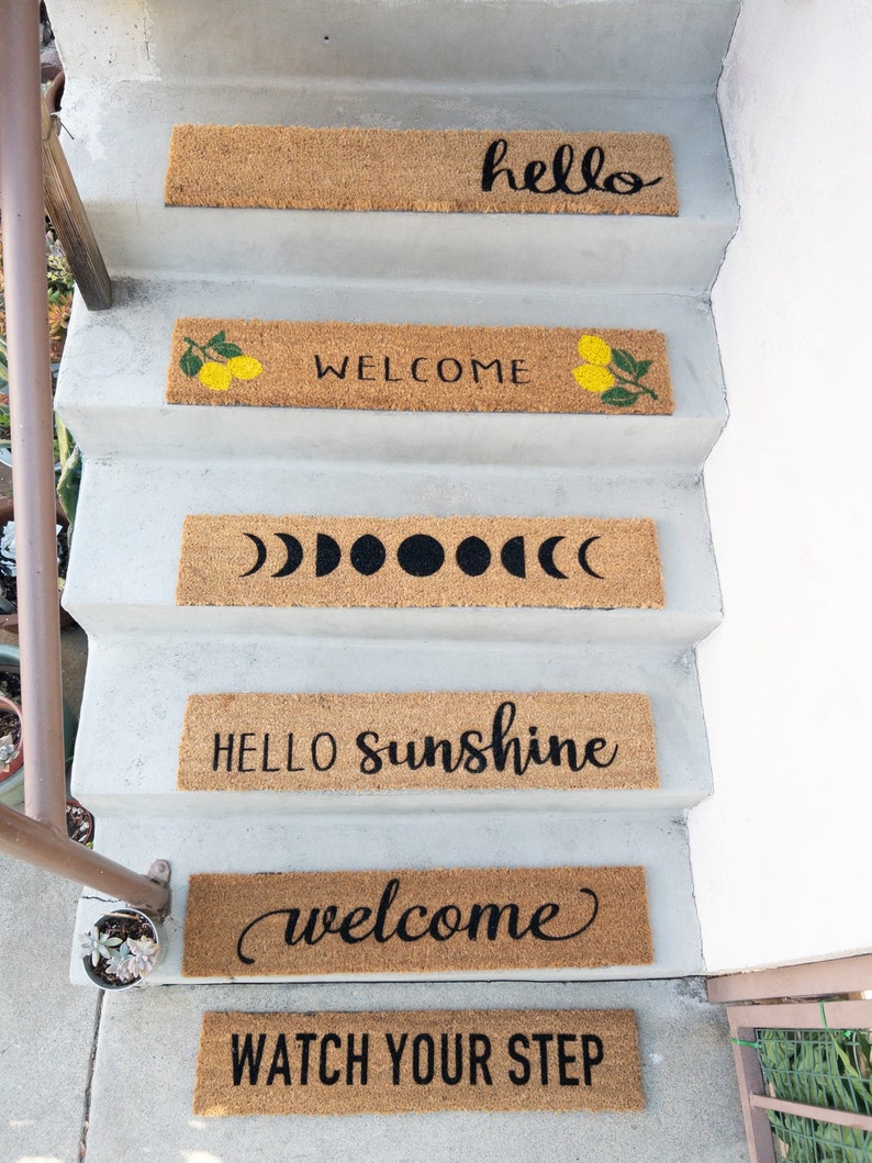 Shoe Parking Skinny Doormat | Narrow Doormat | Funny Doormat | Doorstep Mat | Porch Decor | Small Space Decor | Minimalist bild 7