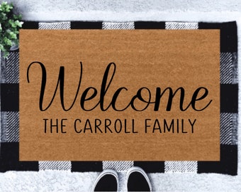 Personalized Doormat | Custom Doormat | Wedding Gift | Anniversary Gift | Housewarming Gift | Welcome Mat | New Home Gift | Newlywed Gift