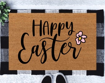 Easter Doormat | Welcome Mat | Spring Doormat | Housewarming Gift | Easter | Doormat | Easter Bunny