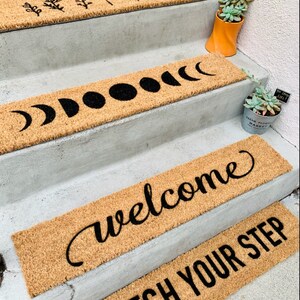 Shoe Parking Skinny Doormat | Narrow Doormat | Funny Doormat | Doorstep Mat | Porch Decor | Small Space Decor | Minimalist bild 8