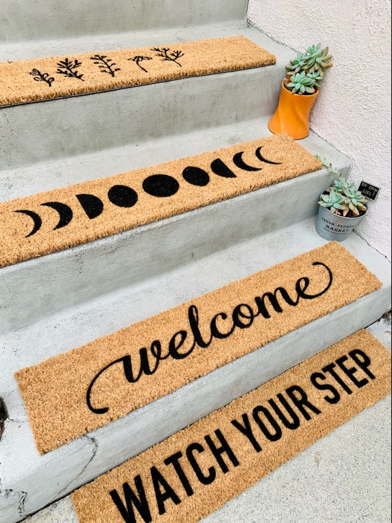 Shoe Parking Skinny Doormat | Narrow Doormat | Funny Doormat | Doorstep Mat | Porch Decor | Small Space Decor | Minimalist bild 8