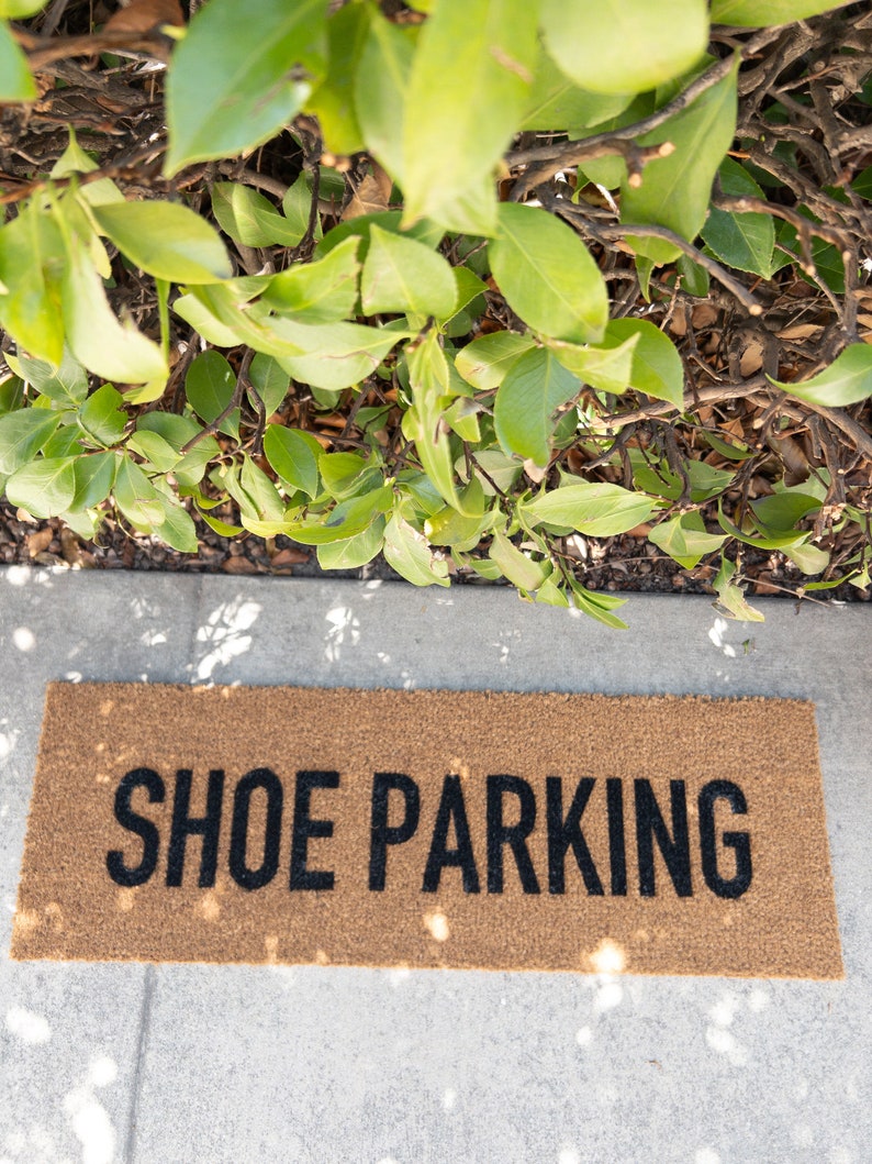 Shoe Parking Skinny Doormat | Narrow Doormat | Funny Doormat | Doorstep Mat | Porch Decor | Small Space Decor | Minimalist bild 6