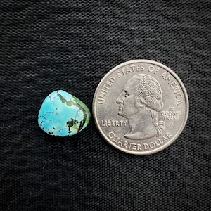 Number 8 Turquoise , Freeforn  Cabochon, 11x13x4  MM, 5 CTS, Beautiful Cabochon,#C-628