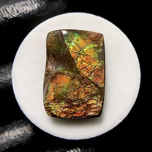 Ammolite, Cushion Cabochon, 23x16x5 MM, 25 CTS,Beautiful Cabochon,#C-1219