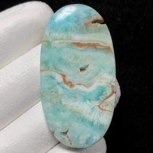 Caribbean Calcite Druzy , Oval Cabochon, 49x26x5 MM, 69 CTS, Beautiful Cabochon, #C-178