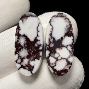 Wild Horse Turquoise Pair, Oval Cabochon, 24x11x5 MM, 30 CTS, Beautiful Cabochon,#C-1094