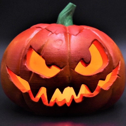 Talavera Pumpkin Jack O Lantern Ceramic Halloween Decor Orange - Etsy
