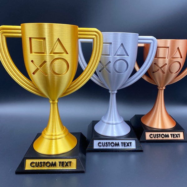 Playstation 5 Trophies  - Achievements | Personalized Gamer Gift| Different Sizes