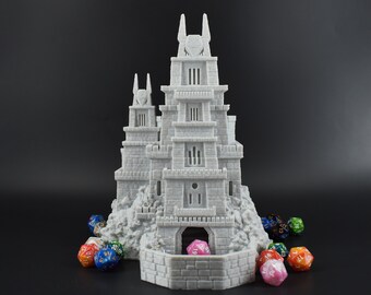 Dragonborn Dice Tower - 3D Printed - Over 30 Colors, Hand-Painted Options - Ideal for RPGs like D&D, Pathfinder, Warhammer