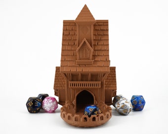 Tour de dés de taverne - Imprimé en 3D - Plus de 30 couleurs - Idéal pour D&D, Pathfinder, RPG sur table, accessoire de jeu unique, Fates End