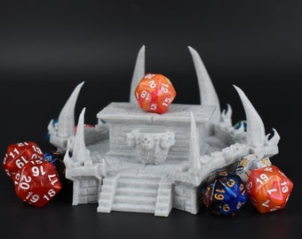 Altar Dice Jail - Impreso en 3D - Más de 30 colores - Perfecto para D&D, Pathfinder, juegos de rol de mesa, accesorios de juegos de fantasía, destino final