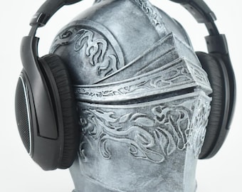 Drakeblood Knight - Dark Souls 2 Headphone Stand | Headphone Holder, Gaming Setup, Room Decor, Headset Stand, Bust | Different Colors!