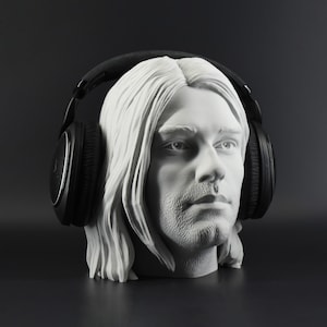 Kurt Cobain Headphone Stand, Perfect Gift For Nirvana Fans