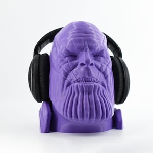 Thanos Headphone Stand - 3D Printed | Custom Colors | Hand-Painted Option | Desk Organizer | Unique Gift | Audio Accessory