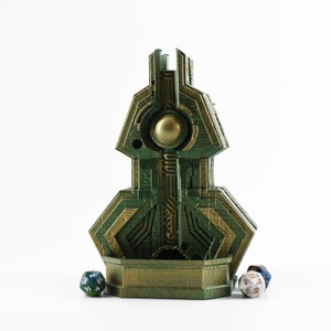 Alien Dice Tower - 3D Printed - Over 30 Colors, Hand Painted Option - Perfect for D&D, Pathfinder, Mordheim, Frostgrave, RPG Gift