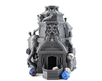 Drunken Dwarf Brewery Dice Tower - 3D Printed - Over 30 Colors, Hand Painted Option - Perfect for D&D, Pathfinder, Mordheim, Frostgrave