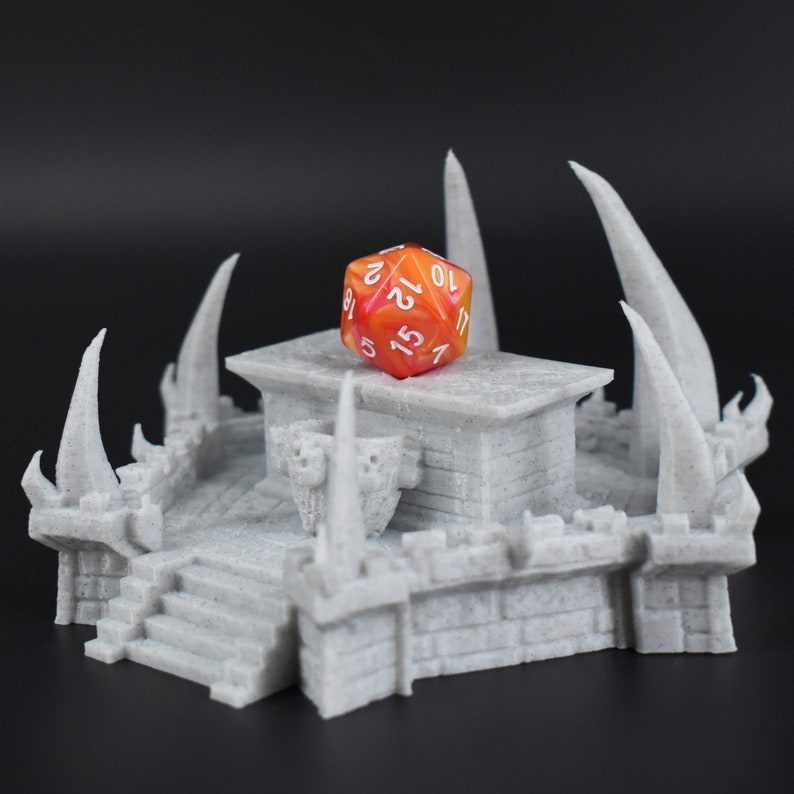 Altar Dice Jail Impreso en 3D Más de 30 colores Perfecto para D&D, Pathfinder, juegos de rol de mesa, accesorios de juegos de fantasía, destino final imagen 3