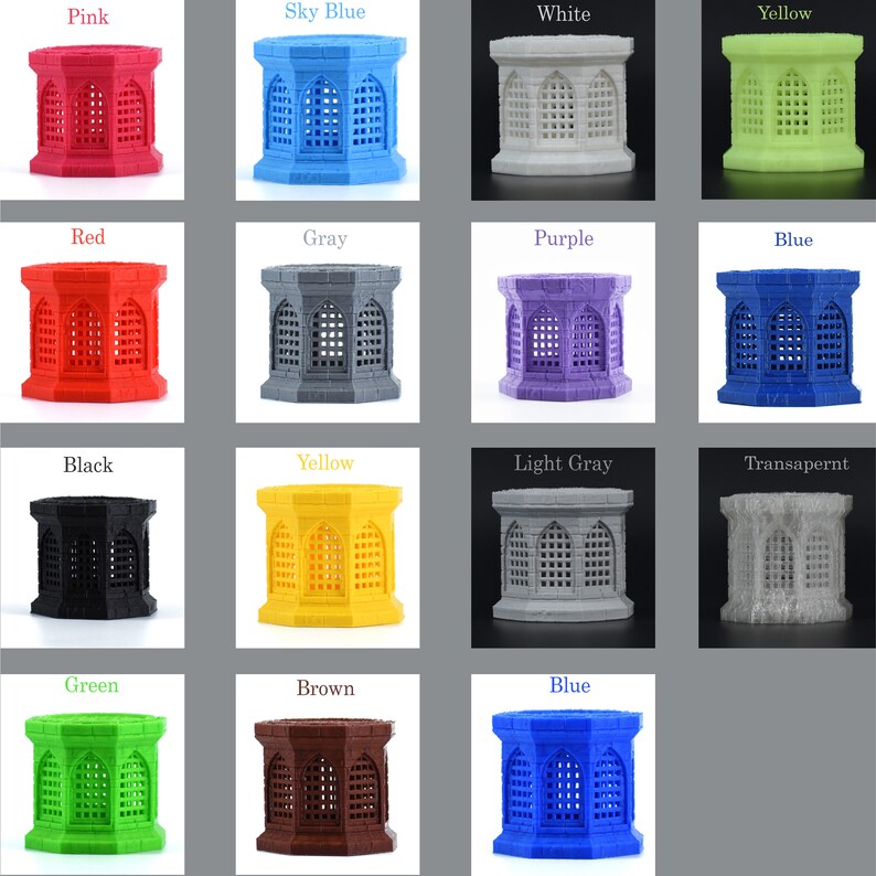 Altar Dice Jail Impreso en 3D Más de 30 colores Perfecto para D&D, Pathfinder, juegos de rol de mesa, accesorios de juegos de fantasía, destino final imagen 7
