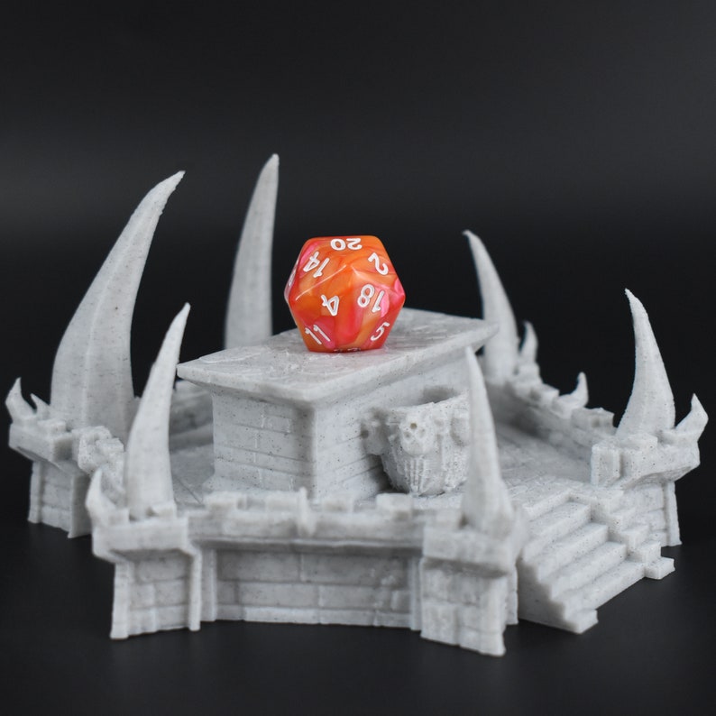 Altar Dice Jail Impreso en 3D Más de 30 colores Perfecto para D&D, Pathfinder, juegos de rol de mesa, accesorios de juegos de fantasía, destino final imagen 5