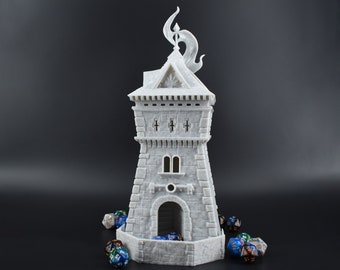 Ranger Dice Tower - Stampato in 3D - Oltre 30 colori, Opzione dipinta a mano - Perfetto per D&D, Pathfinder, Mordheim, Frostgrave, Regalo RPG