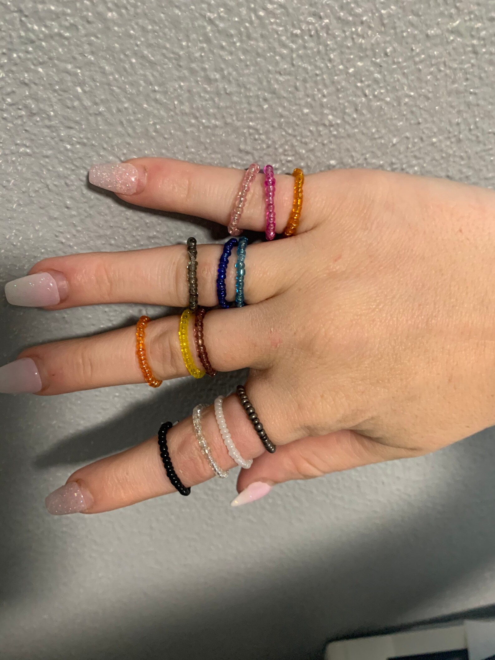 Anillos Apilables El sticos Y De Moda Etsy