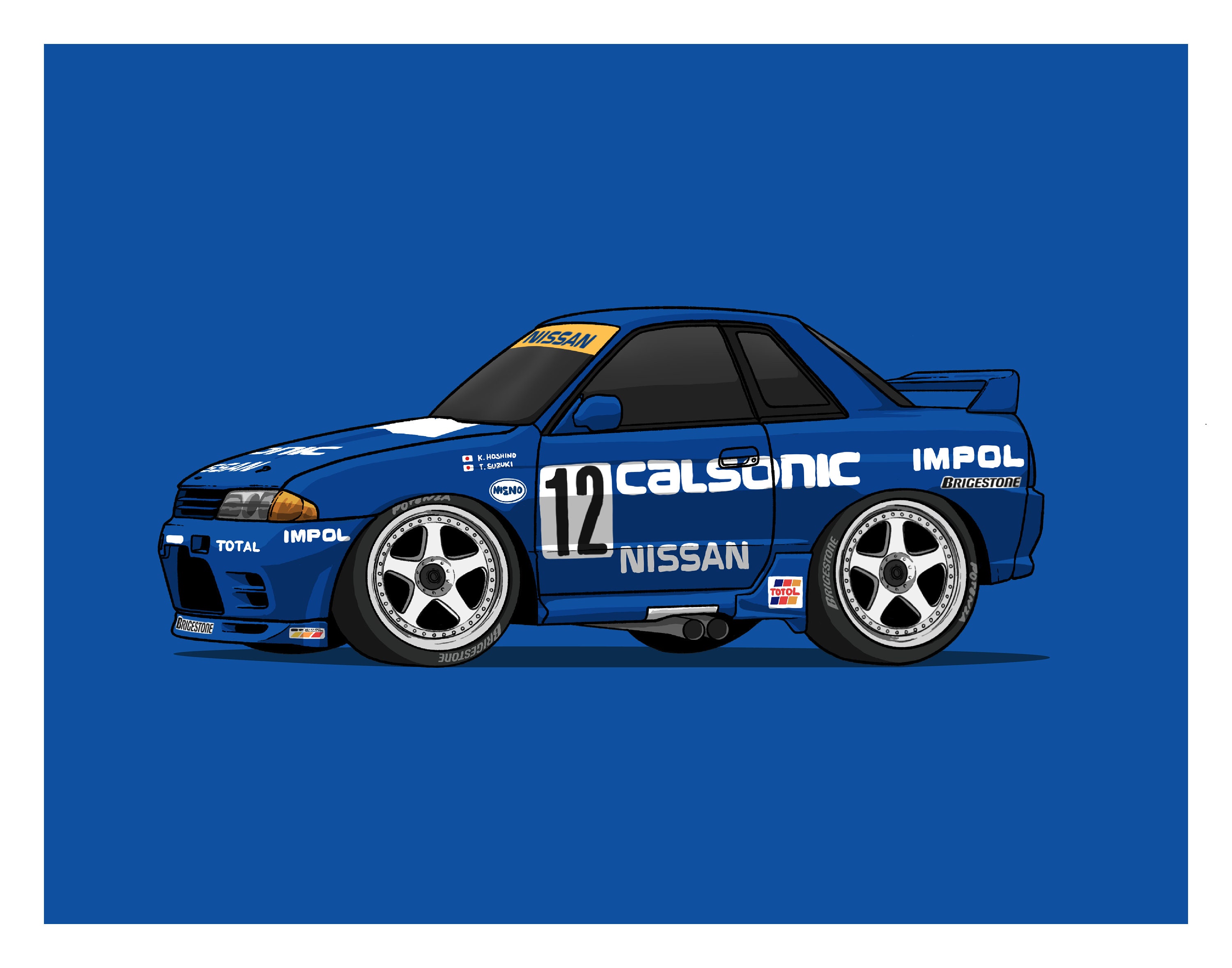GTR R32 Prints W/iconic Liveries //made to Order // Godzilla