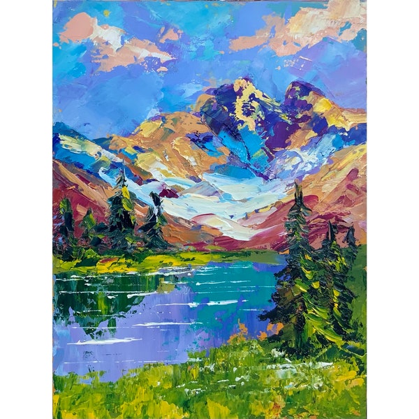 Lake Oil Painting - Etsy