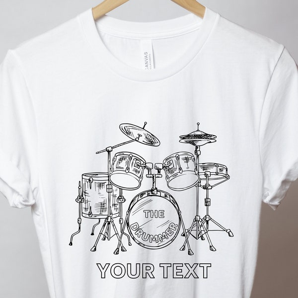 Drums T Shirt Etsy