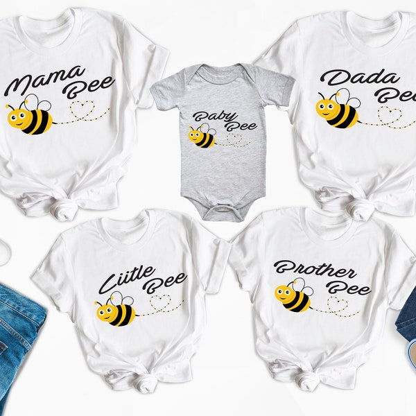Bee Family Shirt,Mama Bee Shirt,Baby Bee Shirt,Dada Bee Shirt,Little Bee Shirt,Brother Bee Shirt,Family Matching Shirt,Custom Bee Shirt