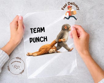 Monkey Punch Lover DTF Transfer, Team Punch Heat Press Design