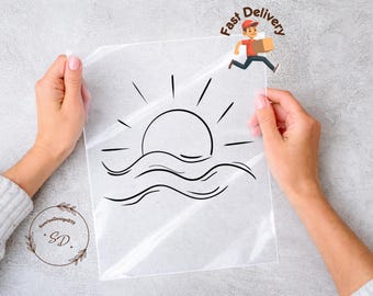 Hello Summer Sun DTF Transfer, Trendy Beach Vibes, Family Vacay Apparel Heat Press