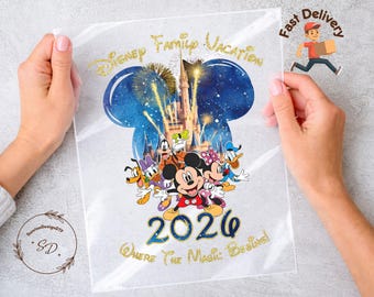 Personalized Disney Family Vacation 2026 DTF