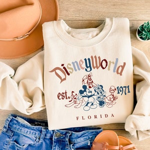 Disney Sweatshirt, Retro Mickey And Friends Disneyworld Youth Sweatshirt, Disney Family Vacation, Disneyland Sweatshirt