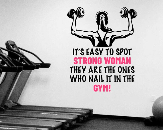 Women Motivational Gym Fitness Quotes, Inspirational Home Gym Quotes, Gym  Decoration, Girl Gym Vinyl Wall Stickers, Positive Quotes Decals - Etsy