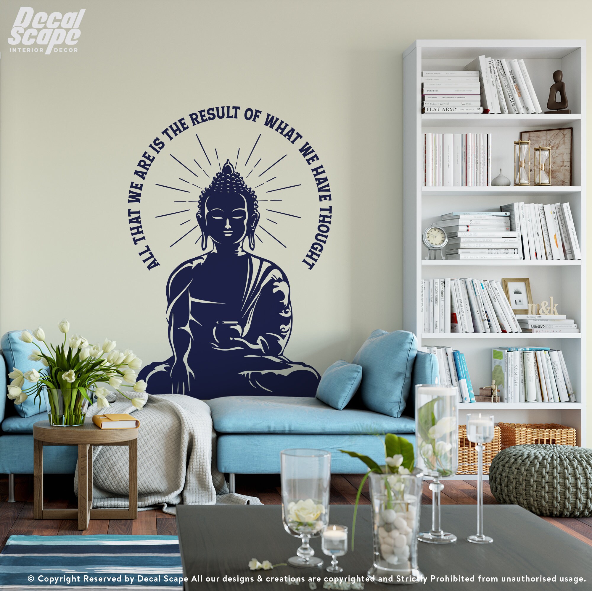Buddha Motivational Quote Buddha Wall Art Print Home - Etsy UK