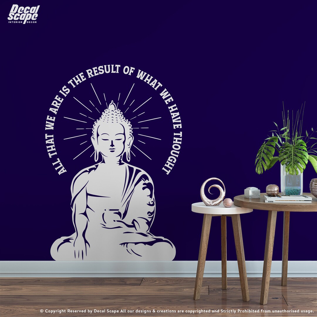 Buddha Motivational Quote Buddha Wall Art Print Home - Etsy UK