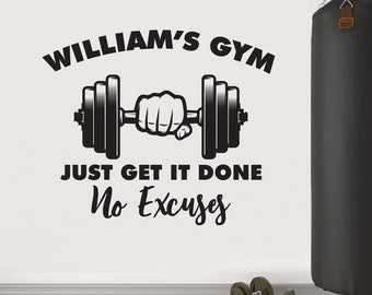 Custom Name Home Gym Decal Vinyl Wall Sticker Decor Fitness - Etsy Canada Custom Name Home Gym Decal Vinyl Wall Sticker Decor Fitness - Etsy Canada