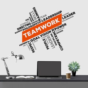 Vinyl Wall Decal Soft Skills Teamwork Leadership Communication Sticker —  Wallstickers4you