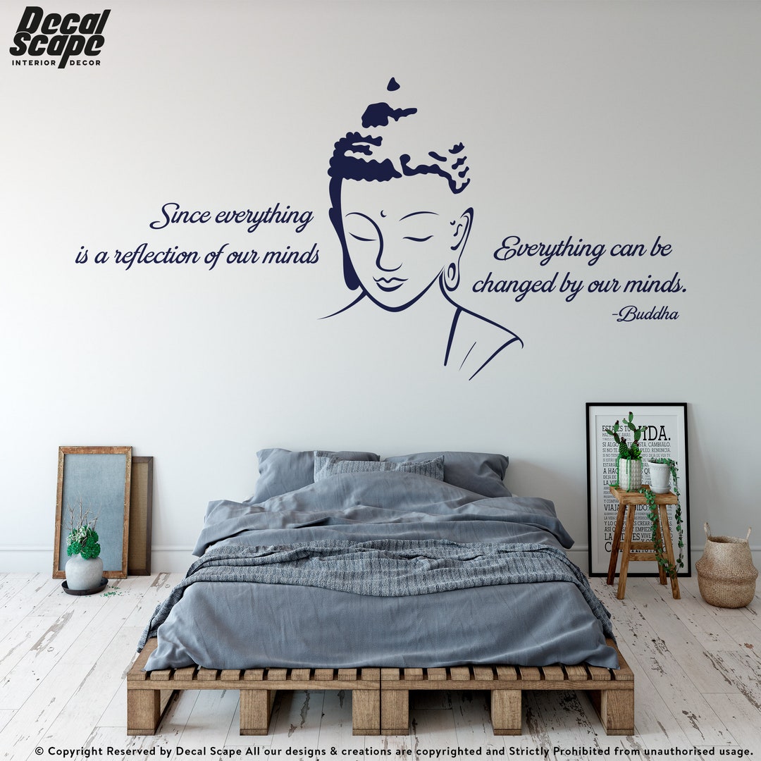Motivational Quotes Buddha Wall Art Positive Wall Quotes Etsy