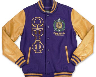 Omega psi clearance phi letterman jacket