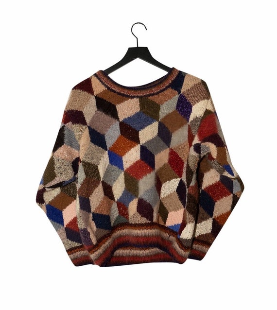 1980’s Diamond Patchwork Pullover Sweater