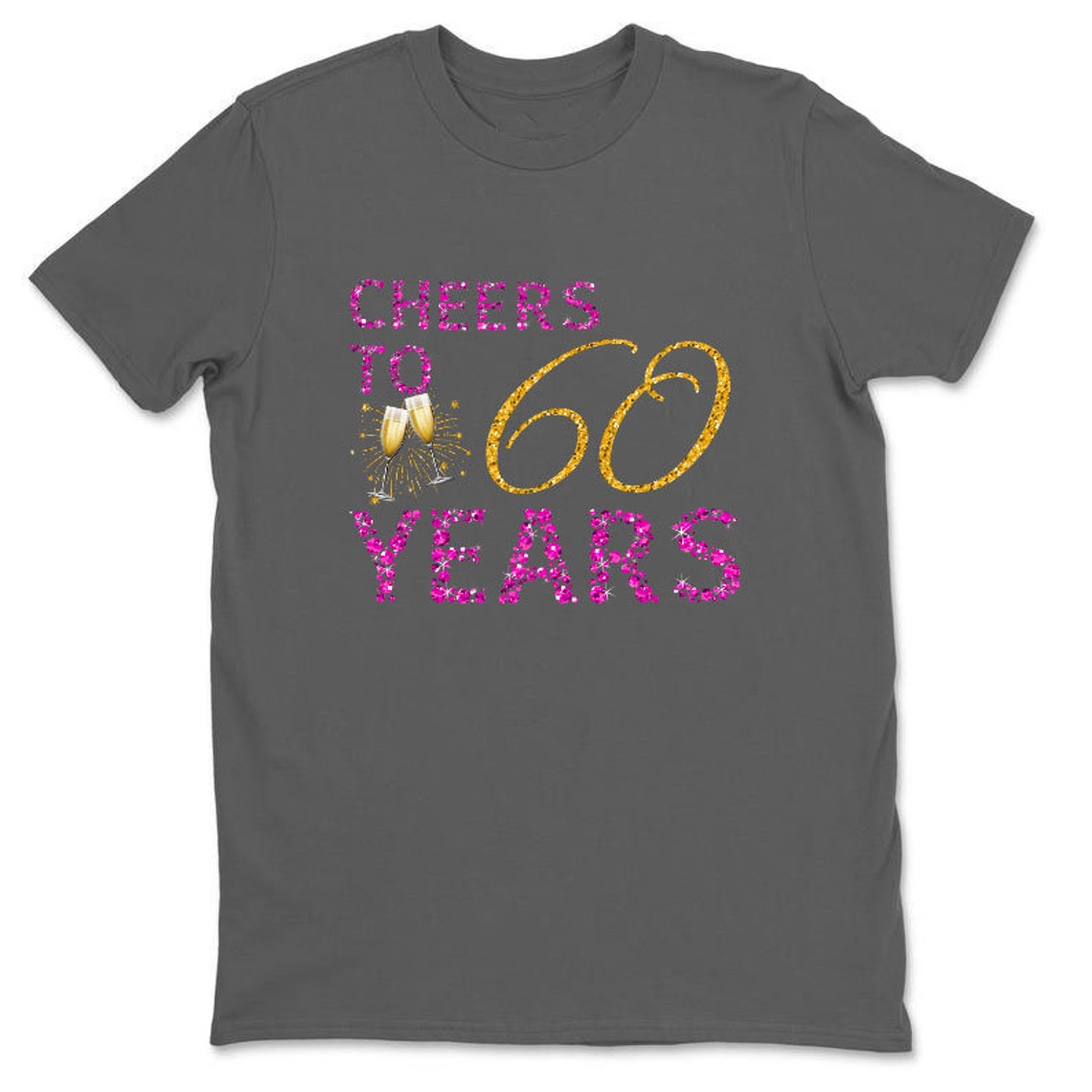 Cheers To 60 Years Shirt Custom Anniversary Birthday Shirt | Etsy