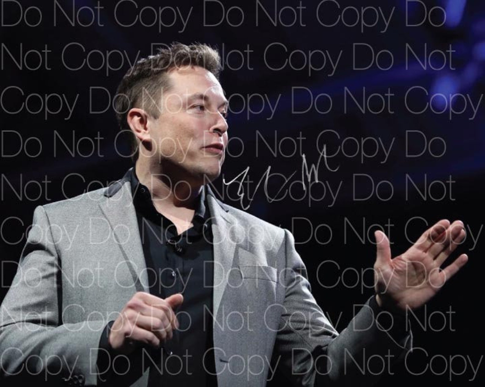 Elon Musk signed 8X10 print photo photograph picture poster | Etsy