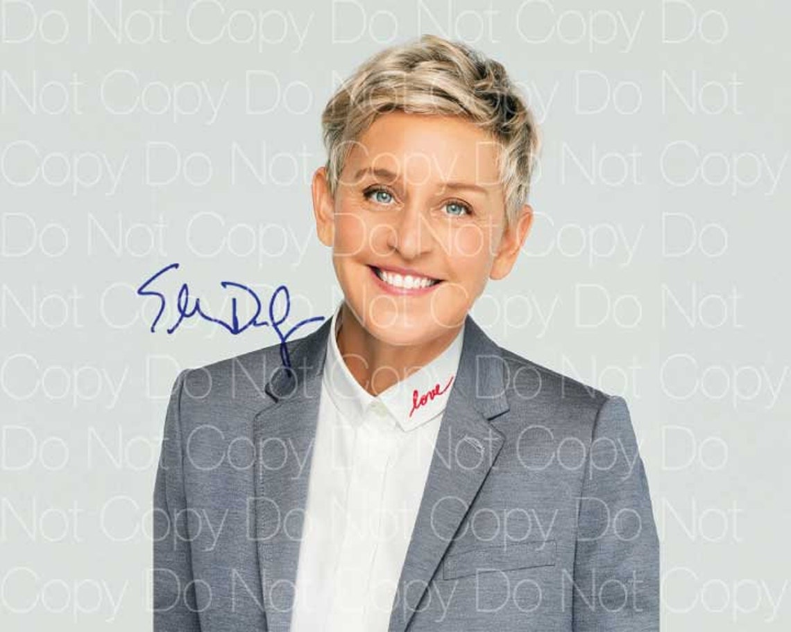 Ellen Degeneres signed 8X10 print photo photograph picture | Etsy
