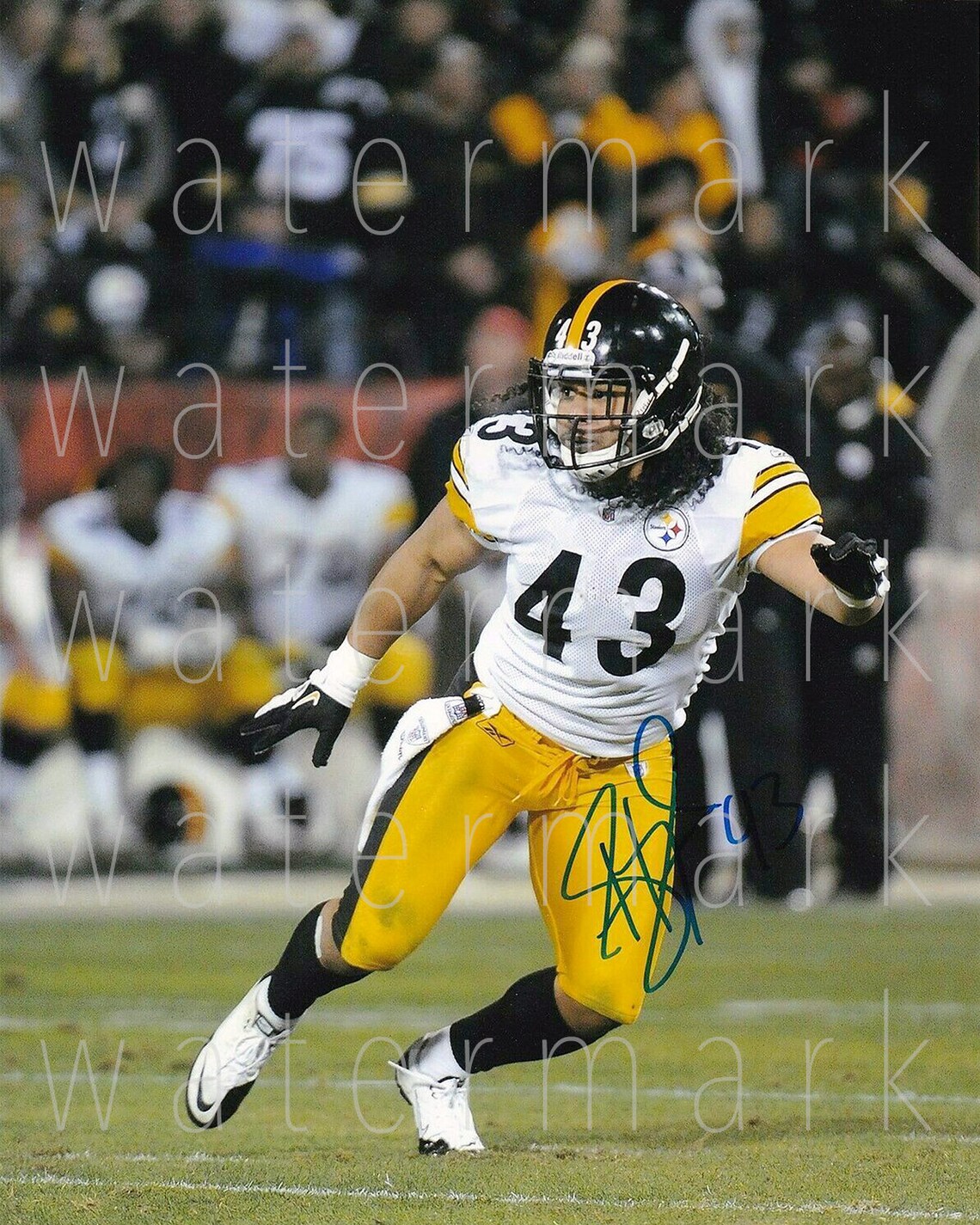 Troy Polamalu Steelers signed 8X10 print photo photograph Etsy